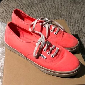 Vans- Neon Pink Tennis Shoes